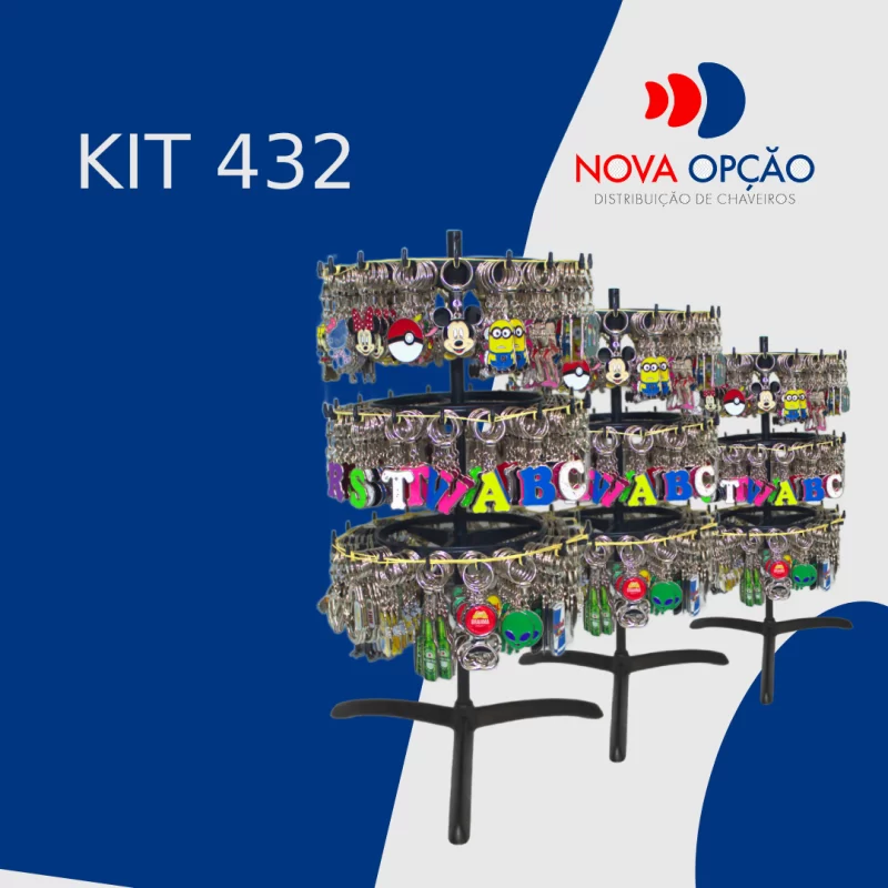 Kit Chaveiros Diversos 432 unidades