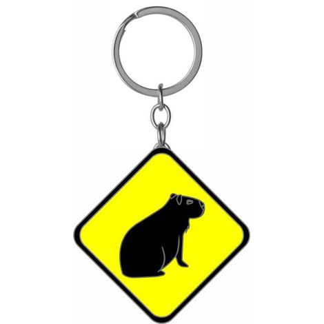 Chaveiro capivara placa